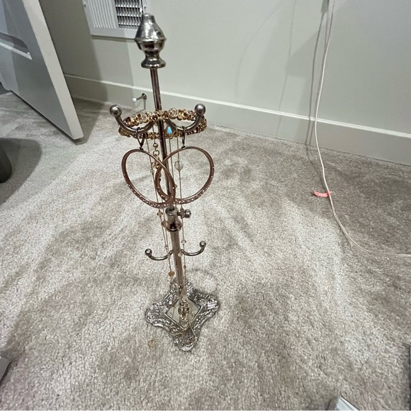 Elegant Gold Necklace with multi colored genuine crystals - Picture 3 of 4